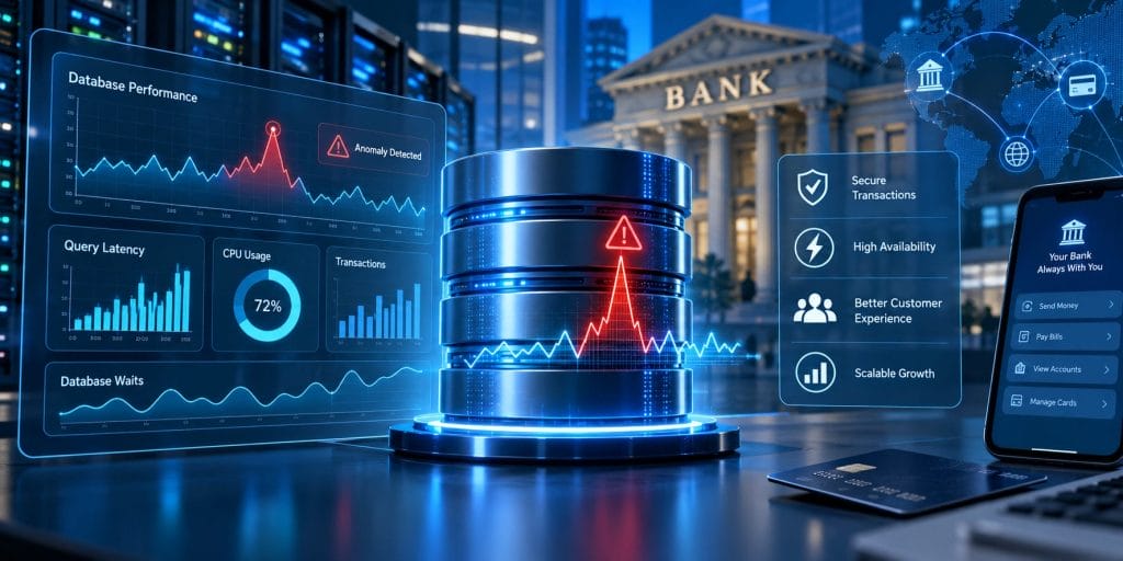 Database anomaly detection for banking performance monitoring
