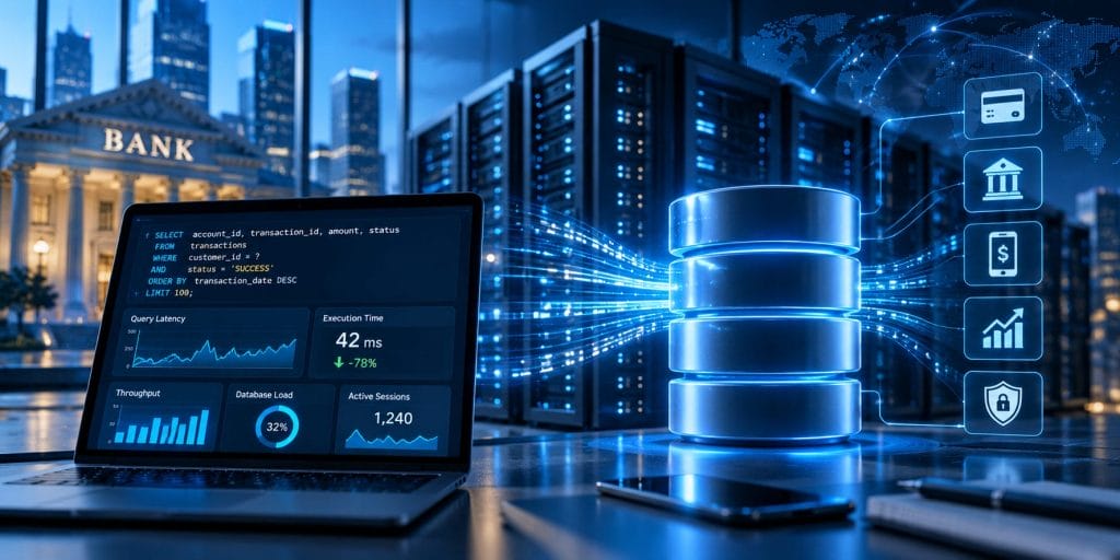 SQL query performance optimization for high-volume banking systems